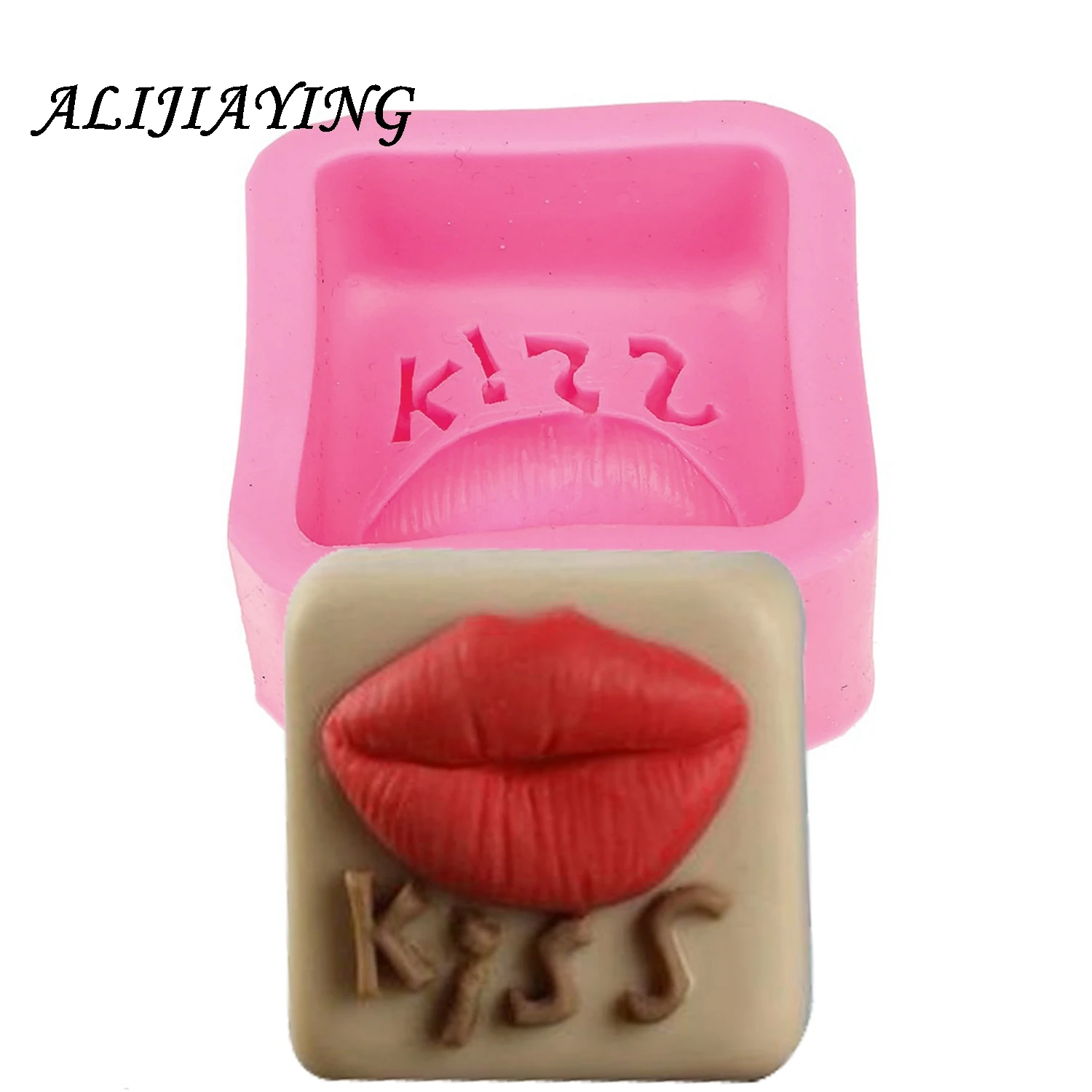 1Pcs 3D DIY Silicone mold for cake decorating jelly soap mould chocolate kiss sexy crafts candle mould sculpture D0508