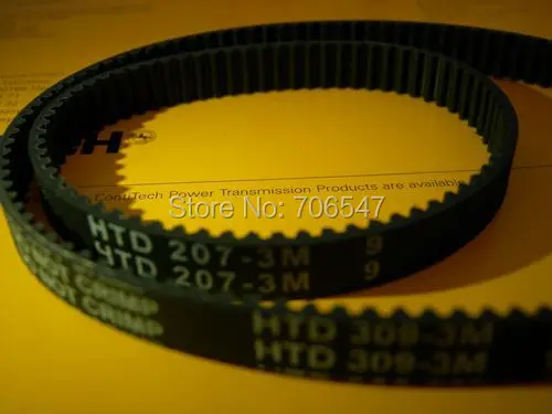 

Free Shipping STS 309-S3M-9 teeth 103 width 9mm length 309mm STS3M 309 S3M 9 Arc teeth Industrial Rubber timing belt 10pcs/lot