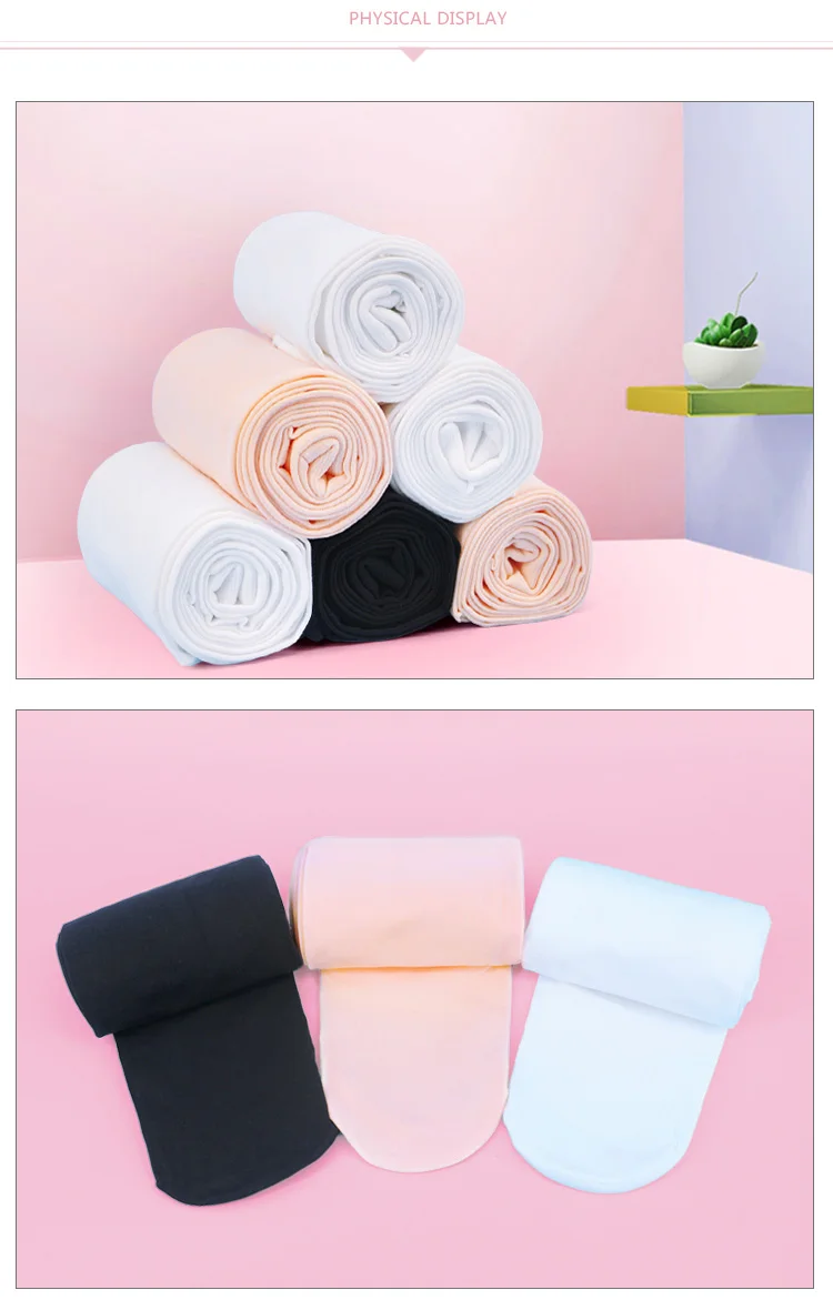 Kinder Mädchen Tanzstrumpfhose Damen Strümpfe 80D Atmungsaktive Tanzstrumpfhose Weiß Nude Ballett Mikrofaser Strumpfhosen 3 Paar – Detail 7