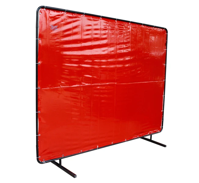 Orange Translucent UV Welding Wall Flame Resistance Fire Retardant 1.74*1.74M Vinyl Transmission UV Welding Curtain Screen