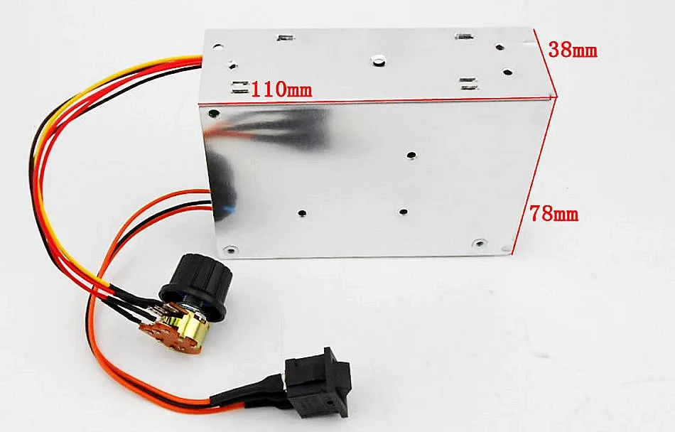 Regolatore di velocità del motore CC PWM, nuovo impulso PWM a tensione di 2A CC 1,8 V-15 V con interruttore del controller del motore di velocità Regolatore di velocità del motore CC PWM, nuovo impulso PWM a tensione di 2A CC 1,8 V-15 V con interruttore del controller del motore di velocità