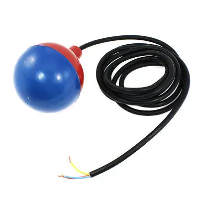 

Liquid Water Level Sensor Blue Red Plastic Float Ball w 3 Meters Cable