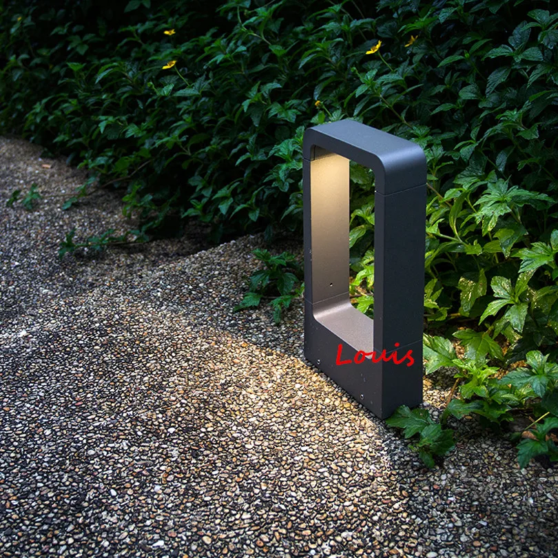 6pcs Waterproof LED Lawn Lamp 15W COB LED Exterior Bollard Light Outdoor Floor Lighting Garden Courtyard Road AC85-265V