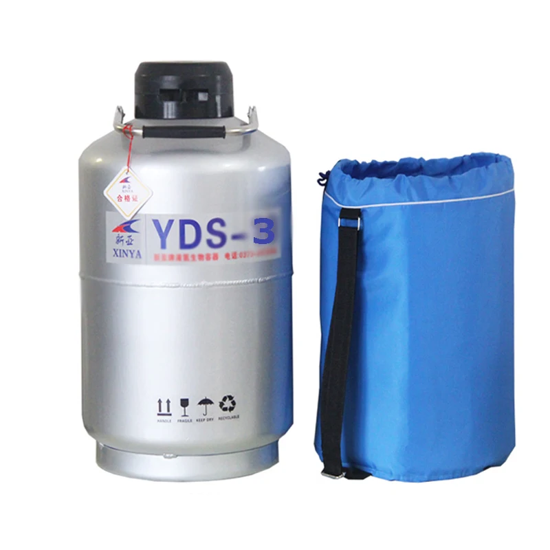 3L Nitrogen Container Dewar Liquid Nitrogen Tank Nitrogenio Cryogenic Storage Tank With Straps