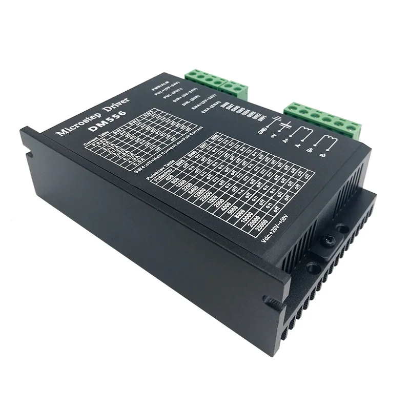 Sterownik silnika krokowego DM556 cyfrowy sterownik silnika krokowego 2 fazy 5.6A dla 57 86 silnik krokowy NEMA23 NEMA34