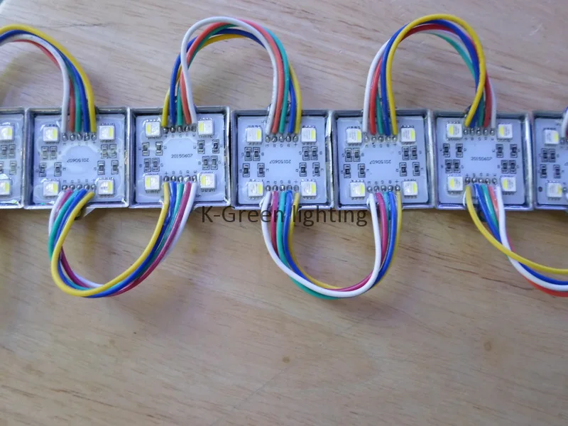 1000X  high quality RGBW 4 in 1 color 12V input 5050SMD square led module light waterproof IP65