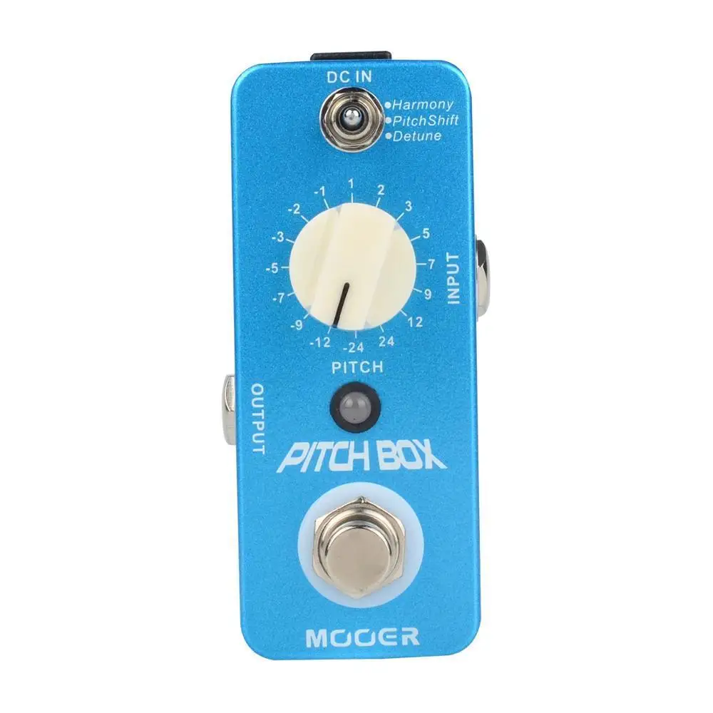 MOOER Pitch Box Compact Effect Pedal Harmony Pitch Shifting Detune 3 Mode True Bypass Guitar Pedal with Pedal Connector