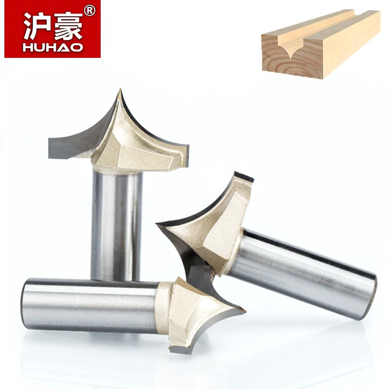 HUHAO 2pcs/lot Woodworking Cutter  1/4" 1/2" Shank Double Edging Router Bits For Wood Carbide Engraving Tools Carving Bit