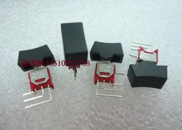 

50pcs Taiwan Deli Q24 miniature toggle switch rocker rocker switch foot 3 feet 2 gear