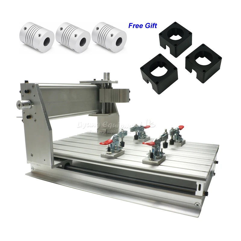 CNC Router 3040 Z-DQ Frame Kit Ball Screw 3 pcs Couplings 3 pcs Stepper Motor Bracket for DIY CNC Milling Machine