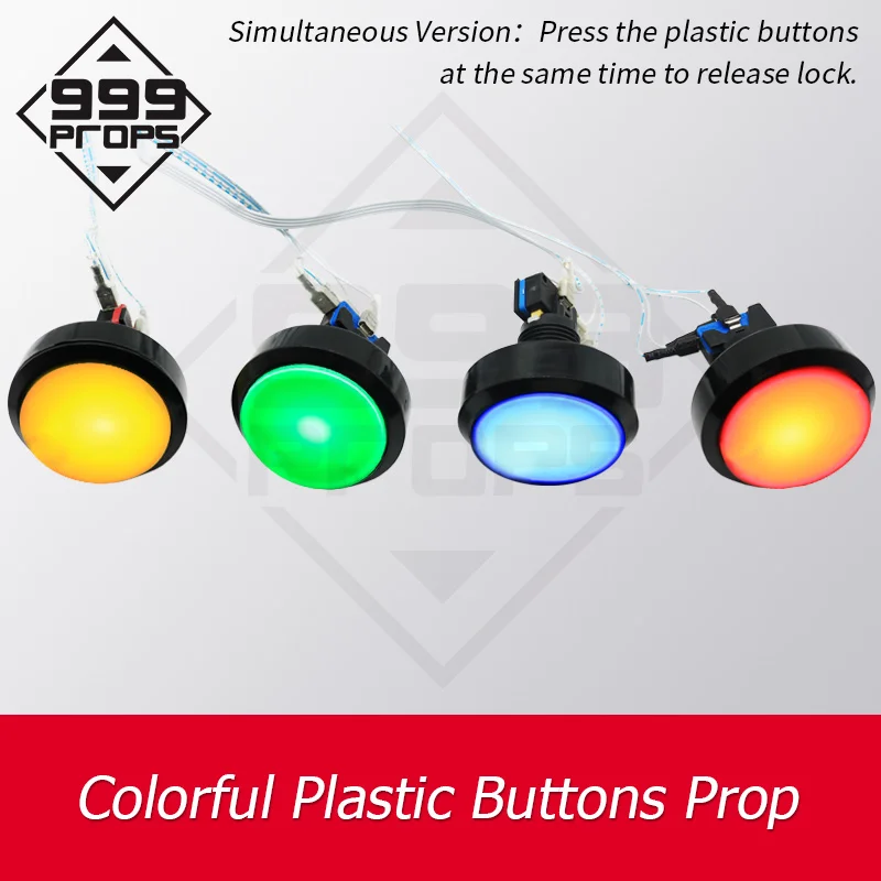 

Escape Room Game Prop Colorful Buttons Props Light up the Buttons in Correct Sequence to Unlock Adventure Game Props