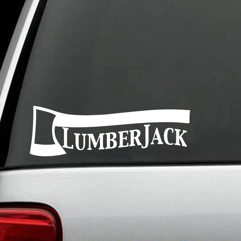 مصد نافذة السيارة الخشبي على شكل فأس، ملحقات الدراجة النارية، ملصق مضاد للماء للسيارة من الفينيل #3