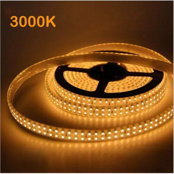 CRI 80+  22W/2000lm/m 3000K 6000K 2835 LED Strip Light White&Warm White PCB width 16mm 5m/Roll