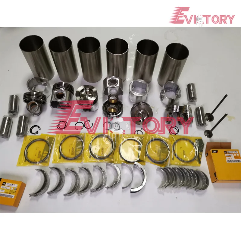 

For Caterpillar Excavator 3116 3116T 3116DITA Split piston + ring cylinder liner gasket bearing kit + Valve