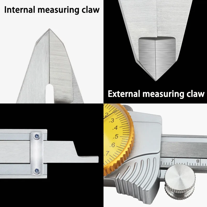 Dial calipers 0.01mm High precision stainless steel vernier with table caliper 0-150 0-200 0-300 mm caliper dial vernier caliper