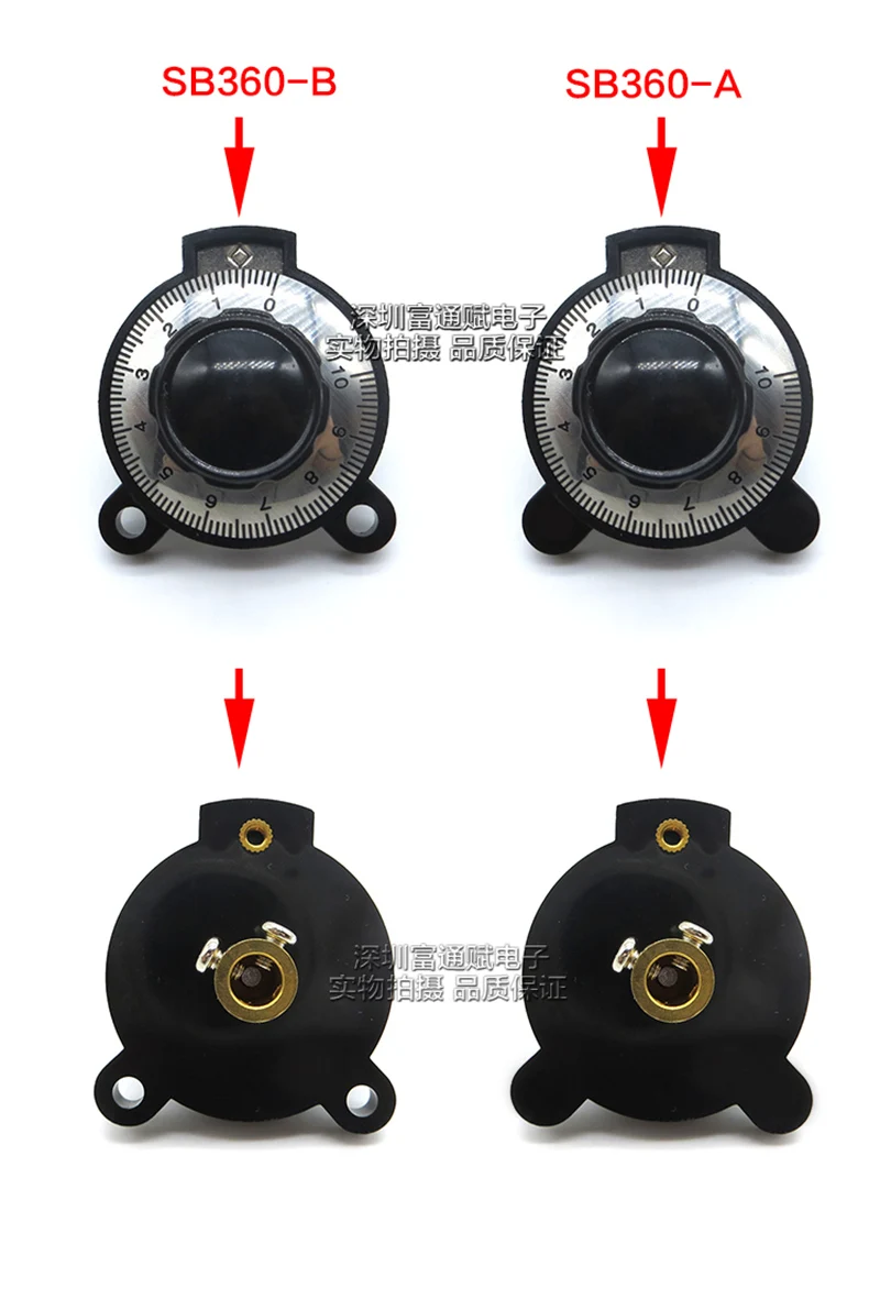 Matching button linear digital knob SB360 potentiometer knob potentiometer hole diameter 6MM