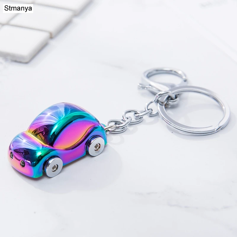 New Men LED Metal Key chain Women Beetle shaped Car Key Ring fashion Charm Key Holder Hot Keychain Best Jewelry Gift K2001