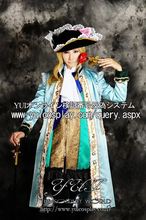 

Axis Powers hetalia France Cosplay Costume with hat Custom Any Size 11