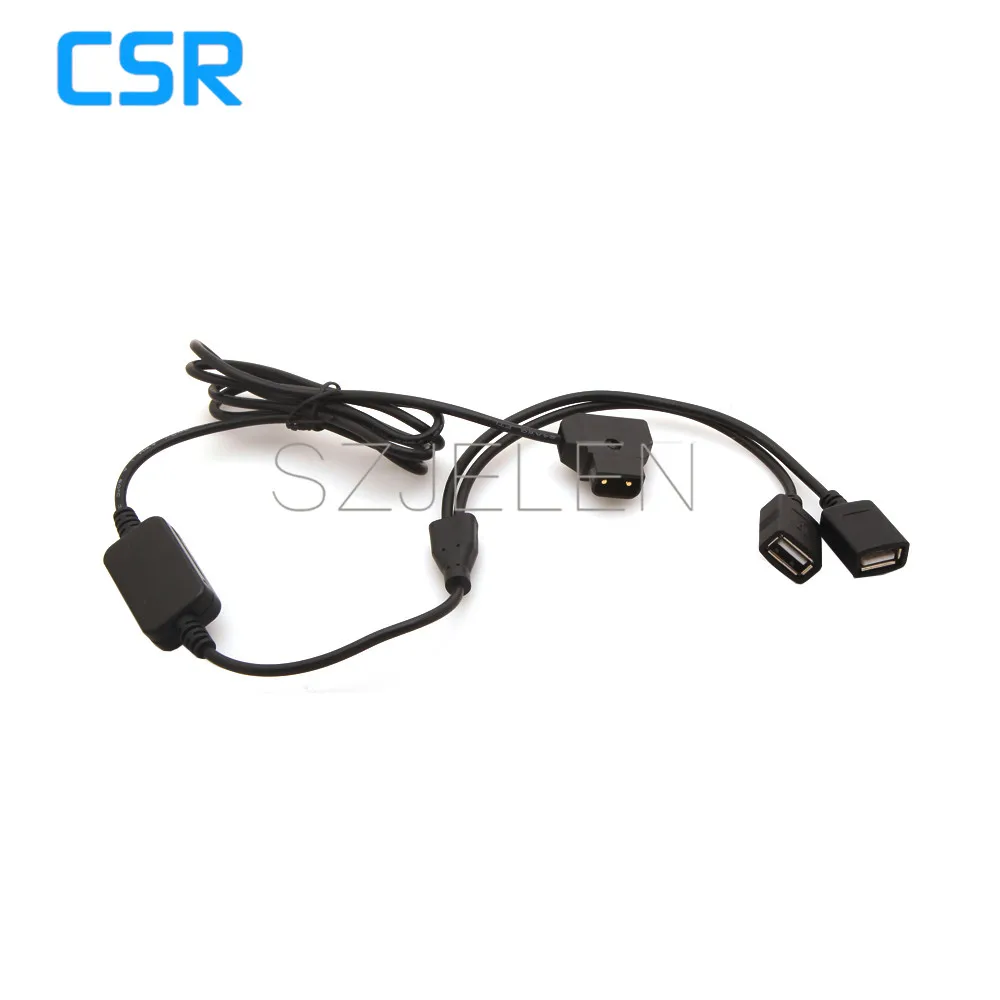 New P-Tap D-Tap Power Tap 14.8v Battery To Two Female USB 5v 2A DC Power Adapter