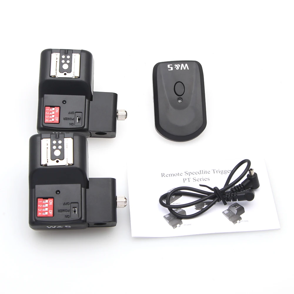 16 kênh Wireless/Radio Flash Kích Hoạt + Umbrella Chủ + 2 Receivers Cho Canon Nikon DSLR Máy Ảnh Đồng Bộ Đèn Flash