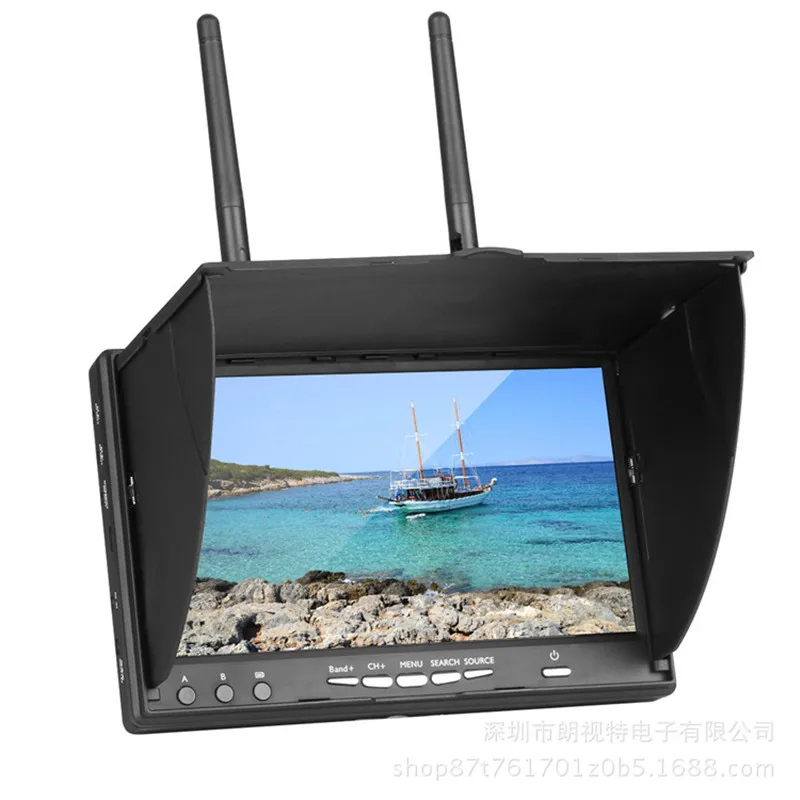 High Quality uuustore 5802d5802 LCD5802D 40CH Raceband 5.8G 7 Inch Diversity Receiver HD Monitor with Build-in Battery