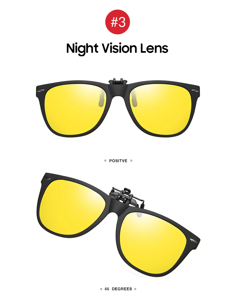 VIVIBEE Herren Photochrome Polarisierte Clip-On Sonnenbrille mit Klappmechanismus für Damen, Fahrer-Sonnenbrille mit Clips, Trendprodukt 2026 – Detail 14
