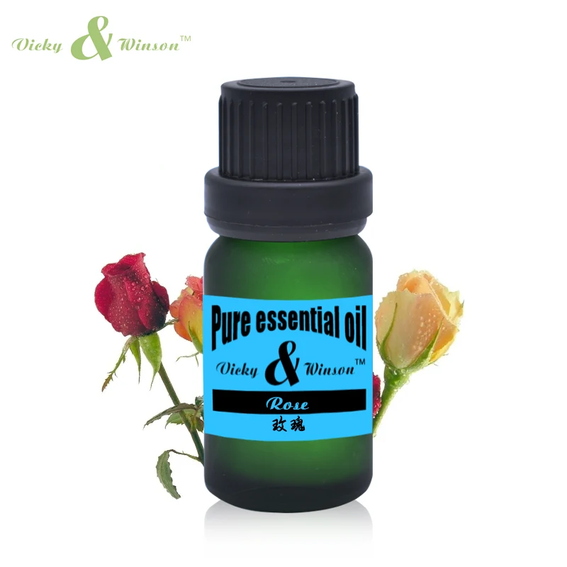 Vicky&winson Rose essential oil 10ml Rosa damascena oils Moisturize and Hydrating Whitening Massage oils Skin Care Facial VWDF26