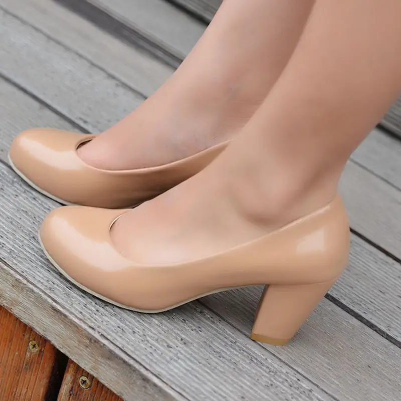 BLXQPYT 2017 New Big Size 34-43 4 Colour Spring Autumn Pumps High Heels for Women Dress PU Party Wedding Shoes 222-2