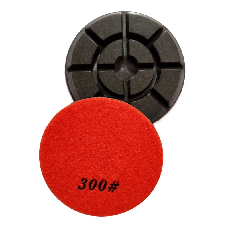 RIJILEI 7-teiliges Set 4-Zoll-Nasspolierpads 100mm Betonboden-Polierpads Terrazzo Keramik-Restaurierung Schleifscheibe HF10 – Detail 5