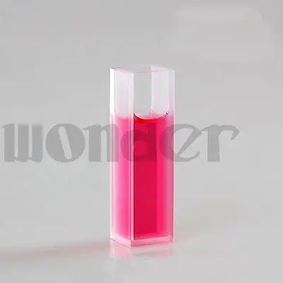 

10mm Path Length JGS1 Quartz Cell Cuvette With PTFE Lid And Level Bottom For Uv Spectrophotometers