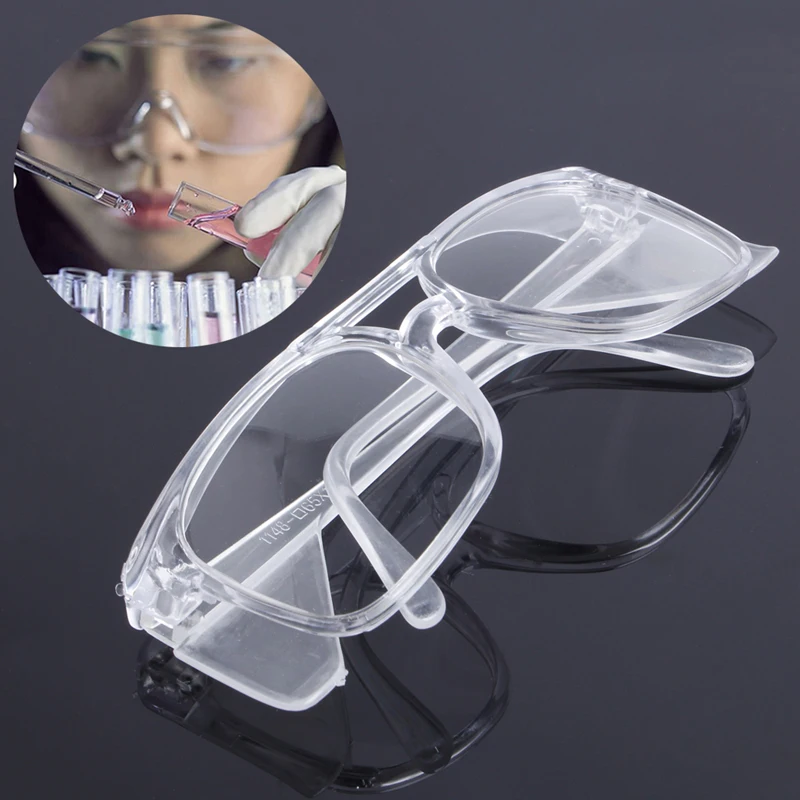 Free shipping Clear Safety Work Lab Goggles Eyewear Glasses Eye Protective Anti Fog Spectacles