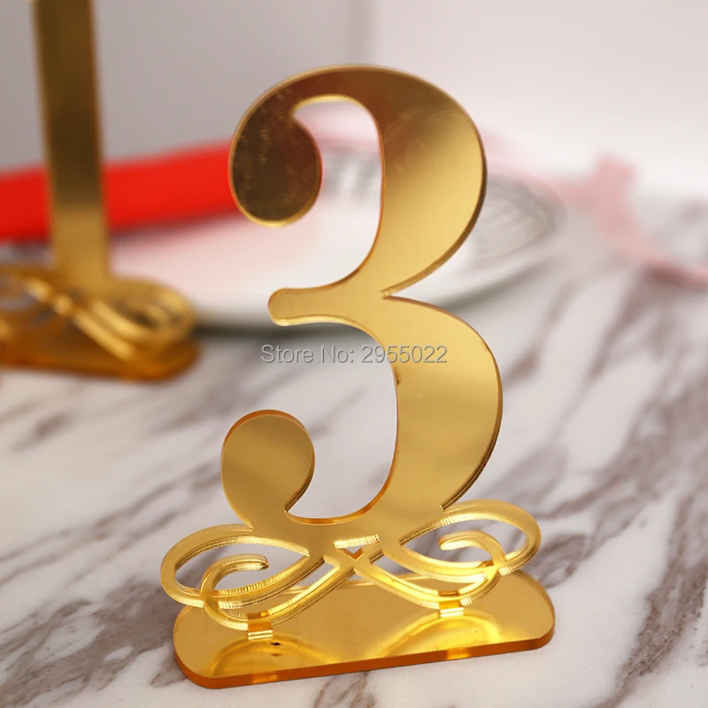 Rustic Mirror Gold acrylic Table Numbers,wedding Table Numbers ,Boho Centerpiece Table Decor,mirror gold table decor,Numbers Set