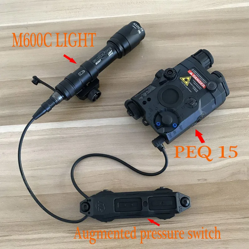 Element M600C SCOUTLIGHT LED Light LA PEQ15 and Augmented pressure switch Block accessory kit(EX072+EX276+NE04040)