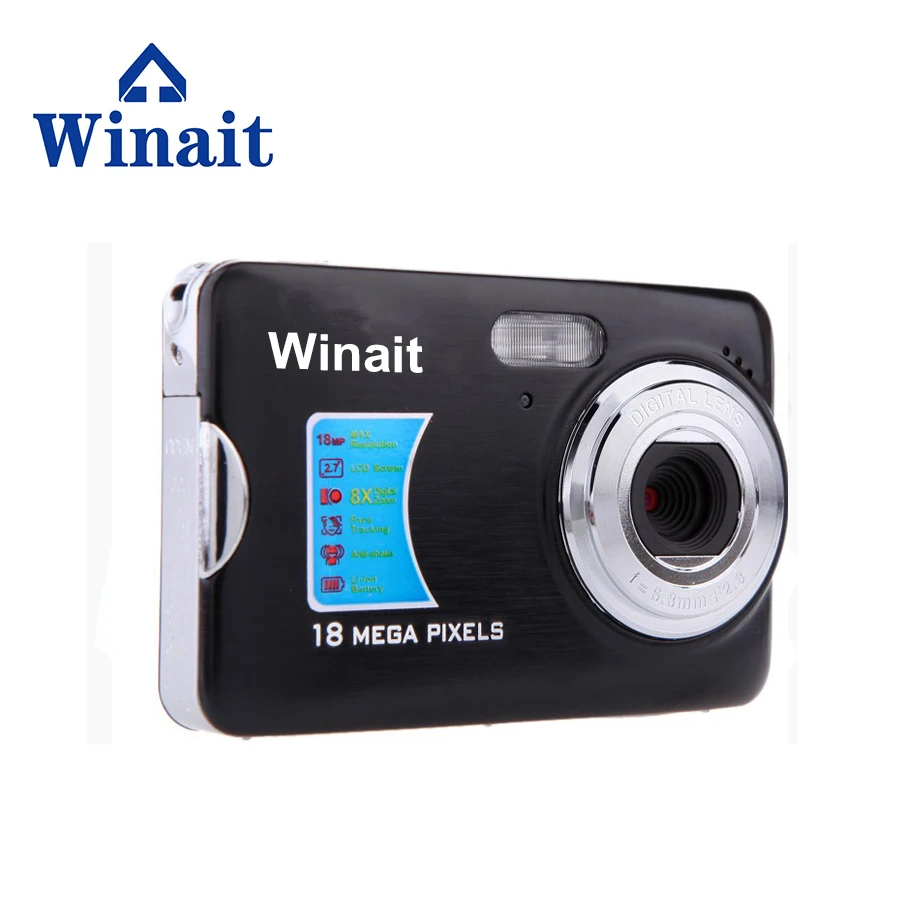 Winait gorąca sprzedaż DC-500FE aparat cyfrowy z akumulator litowy wielokrotnego ładowania, 18.0 mega pikseli, 5.0MP czujnik CMOS