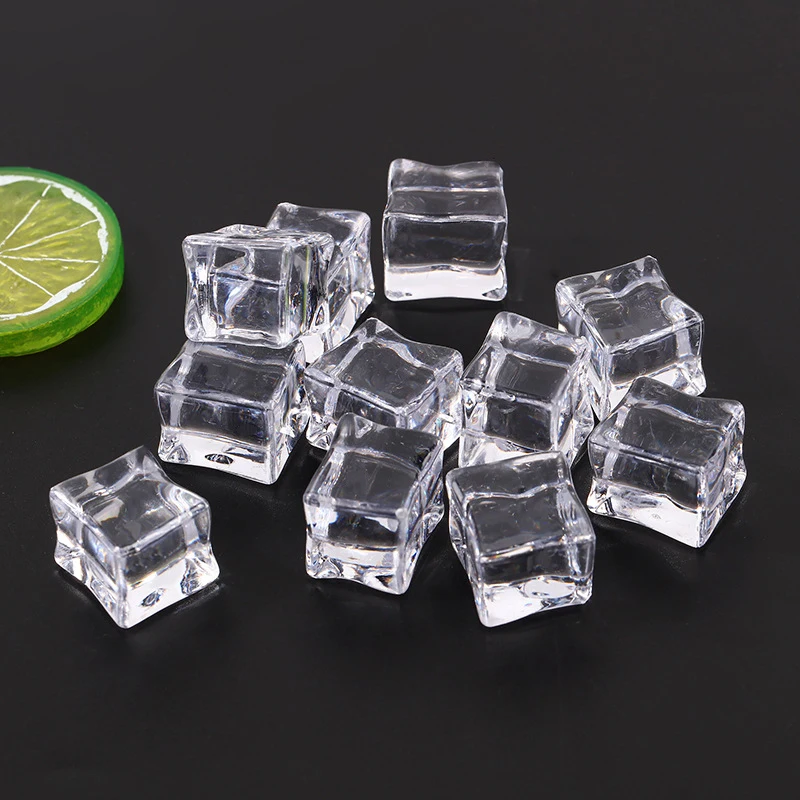 

BoxiSlime Charms Supplies Toys Addition Pretend Ice Cube Accessories DIY Decor Filler For Fluffy Clear Crystal Slime