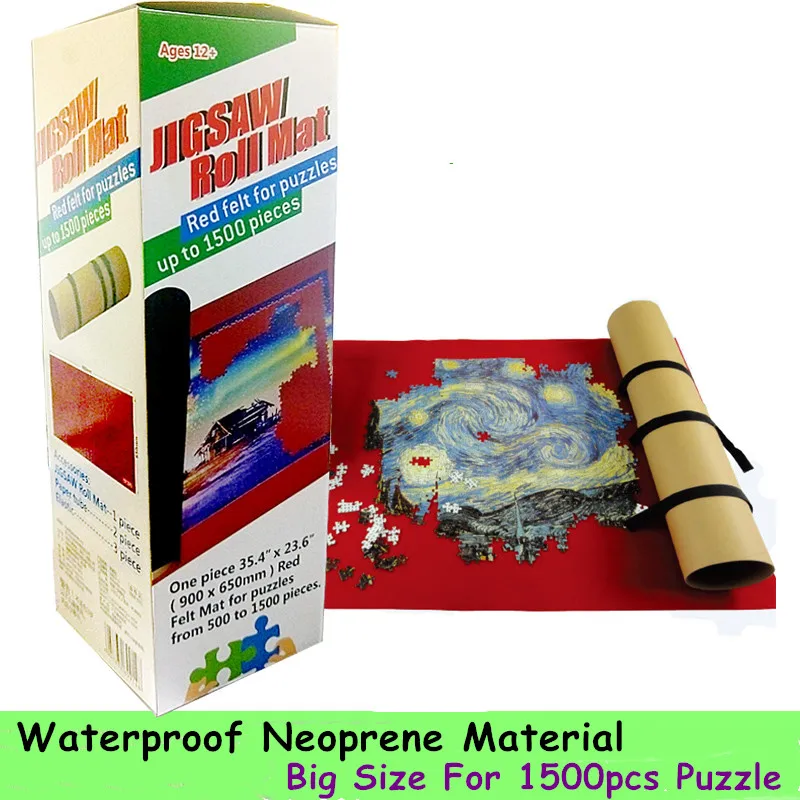 

Portable Puzzles Mat Jigsaw Roll Large 1500 1000 Piece Accessories Storage Travel Games Waterproof Pad