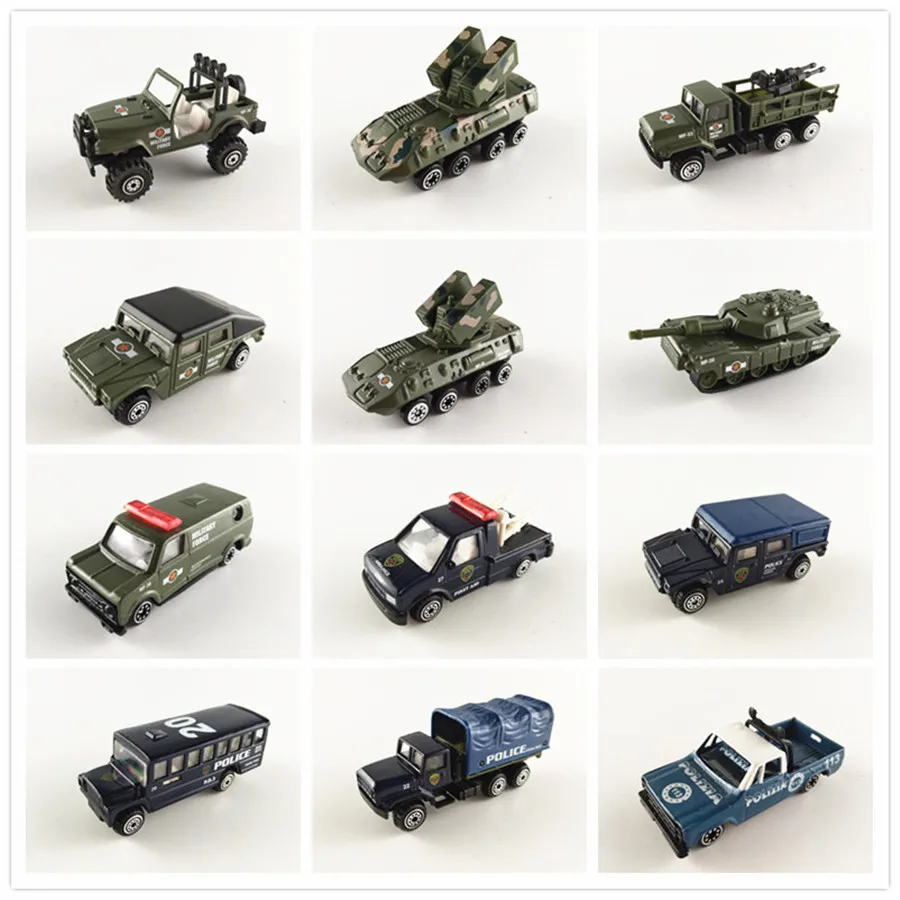 1/87 1/64 7cm Model Military Tank Missile Vehicle Police Car Engineering Cement Truck Excavator Forklift Model