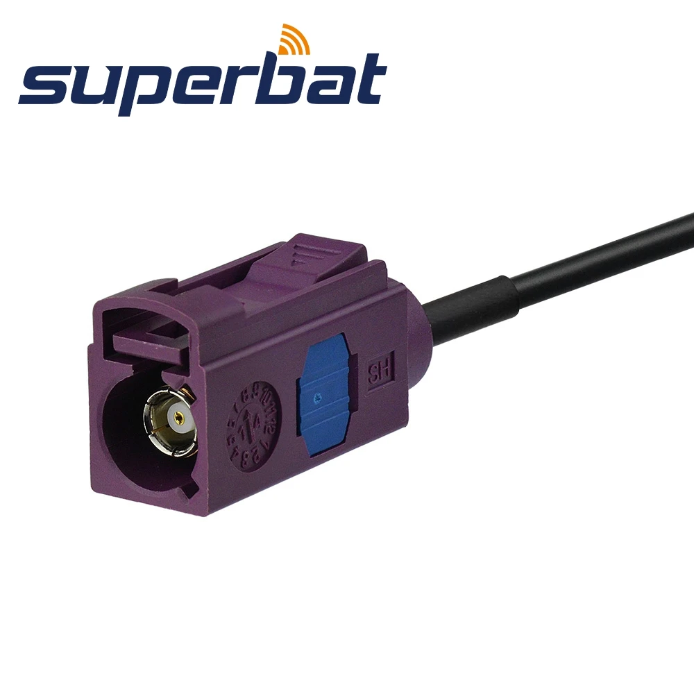 Superbat Fakra – câble Coaxial RG174 femelle vers Jack, 15cm, connecteur Coaxial RF