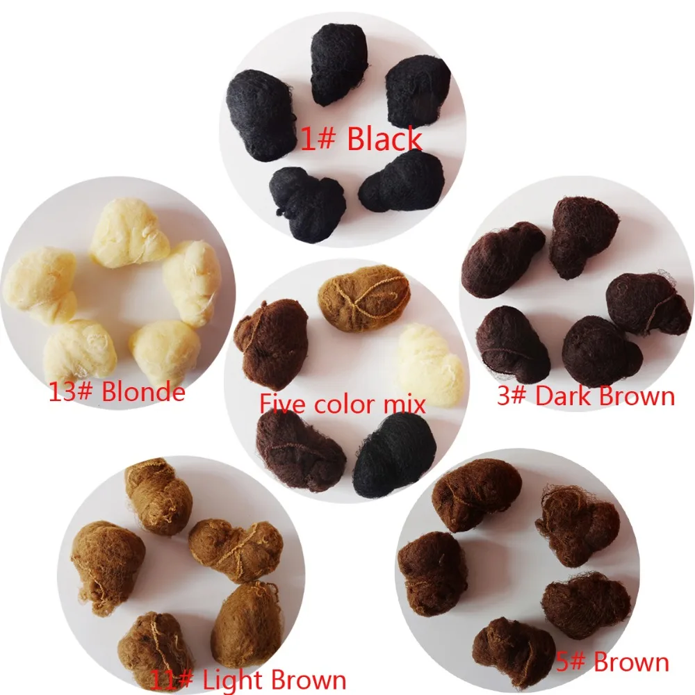 Whole Sale 500pcs Hairnet 5mm Nylon Hair Nets Invisible Disposable 20inch 5 Colors Black,Dark Brown,Light Brown,Brown,Blonde