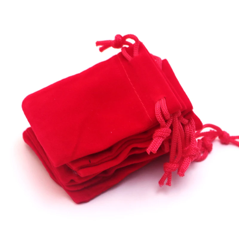 10Pcs/Lot Small Velvet Bags 5x7 7x9 9x12cm Charms Earrings Jewelry Packaging Bags Wedding Drawstring Velvet Pouches Gift Bag