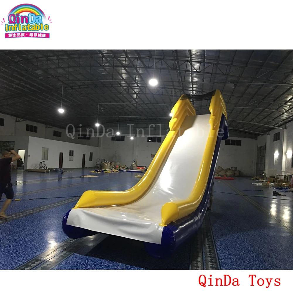 

2019 Hot Product 4mH*2mW Inflatable Water Slide For Boat,free Air Pump Inflatable Yacht Slide For Sale