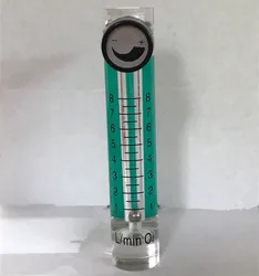 2024 New Acrylic Gas Air Oxygen  Flowmeter Countor Indicator O2 With Valve brass Connector 0.1Mpa 1-8L/Min height 116mm
