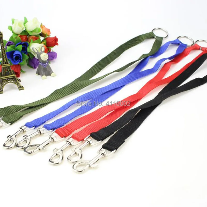 

300pcs Walk 2 Dogs Leash Coupler Nylon Double Twin Lead Nylon Leash For Small Middle Dog 4 Colors