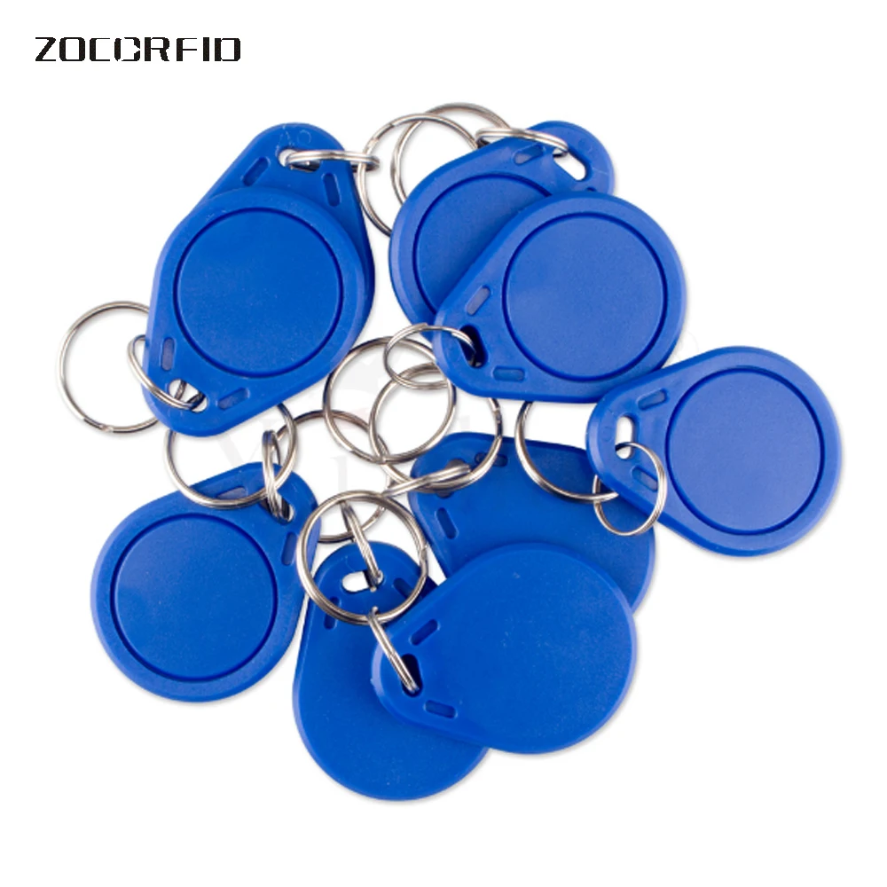 Bộ 100 3 #13.56MHz RFID IC Khóa Thẻ Keyfobs Đột Quyết Thẻ TAG NFC Móc Khóa Cho Tương Thích Với S 50