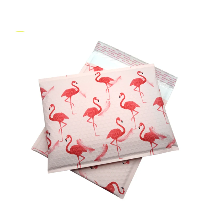 10PCS 10x13inch Flamingo Design Poly Bubble Mailer Padded Envelopes 260x330mm Mailing bag self seal envelope Shipping envelope