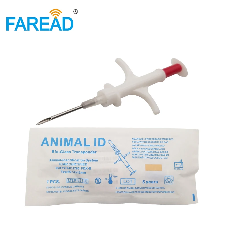 2.12*12mm Glass Injector FDX-B Microchips Rfid Syringe for Pets Dog Animal Tag Scanner Reader Injectable Chip Implant Wholesale