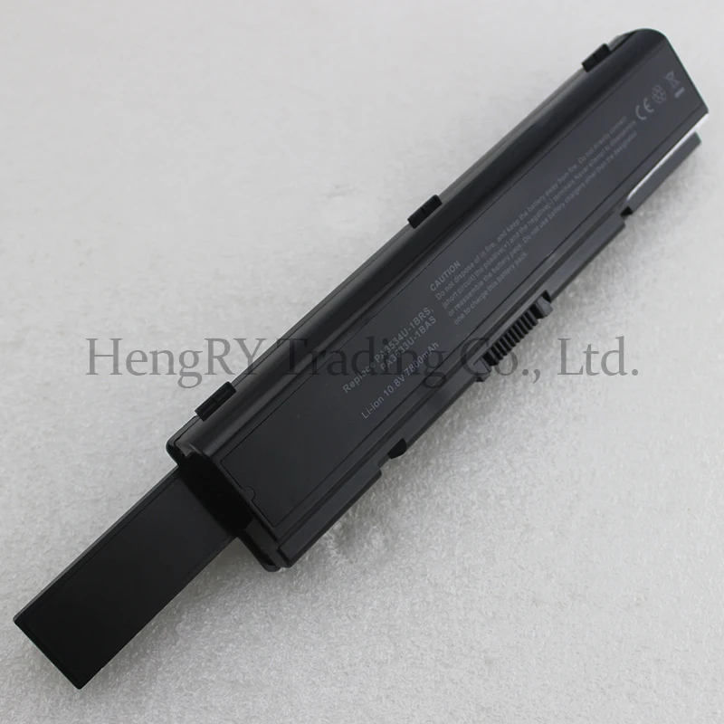 9 cells 7800mAh Laptop battery For Toshiba pa3534 pa3534u PA3534U-1BAS PA3534U-1BRS Satellite A300 A500 L200 L300 L500 L550 L555