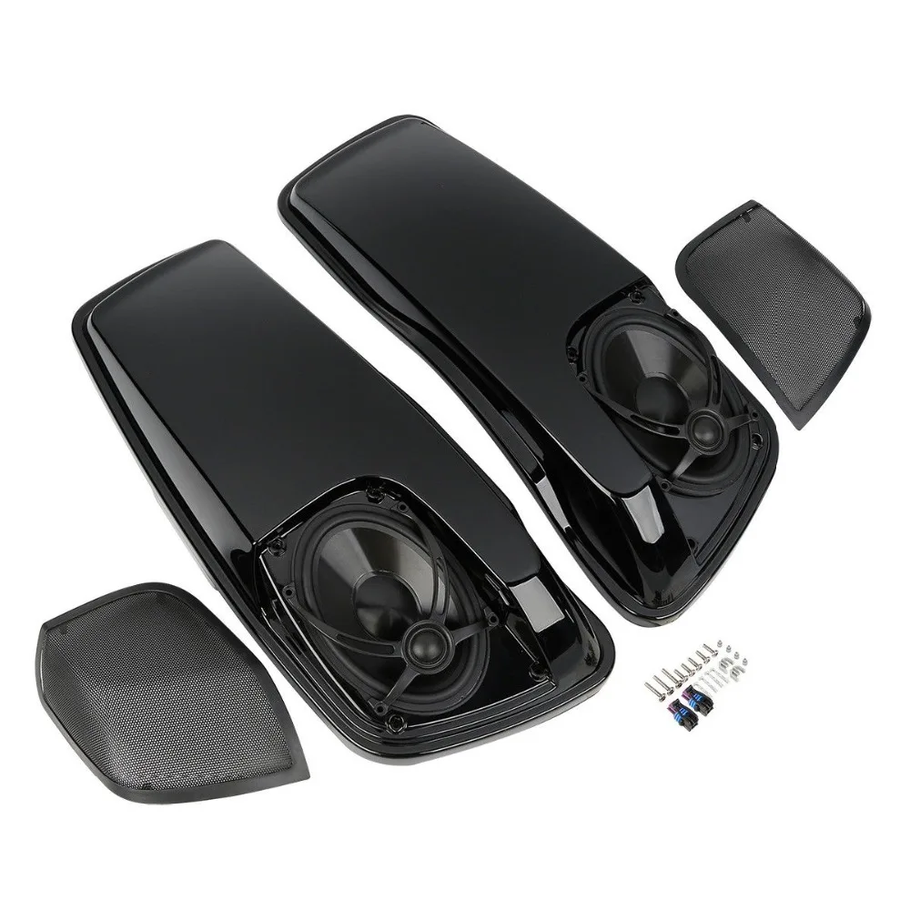 

Motorcycle Saddlebag Lids W/ 5"X7" Speakers For Harley Touring Electra Street Glide 2014-2024