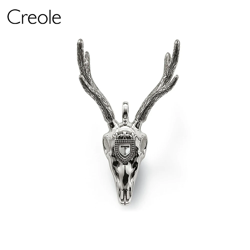Bus Shark Dragon Deer Antlers Strange Rabbit Necklace Pendant,2019 Rebel Street Jewelry 925 Sterling Silver Trendy Gift