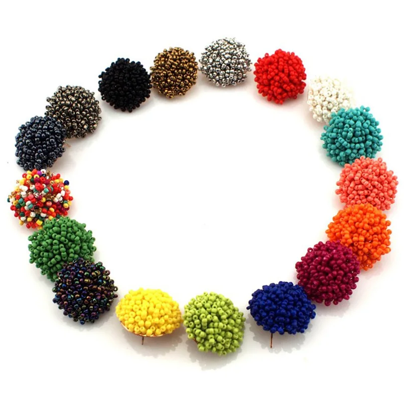 UKEN 17 Colors Fashion Women Unique Design Charm Jewelry Bohemia Earrings Gorgeous Resin Handmade Beads Accessories Earring